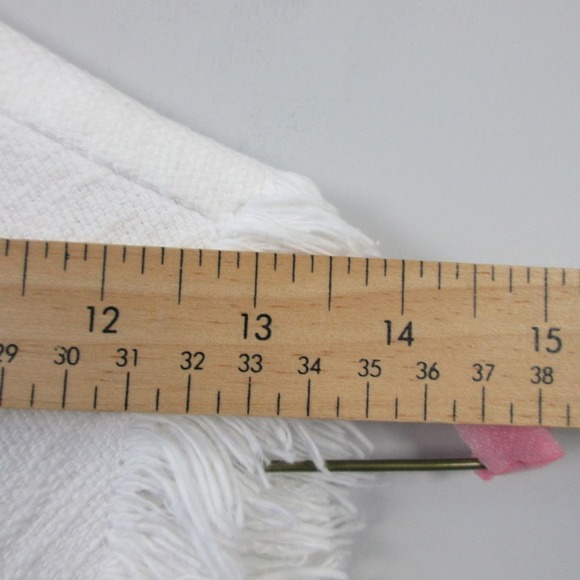 T Alexander Wang Fringe Sleeveless Top Women 2 White Burlap Cotton Textured 180 - Picture 8 of 10